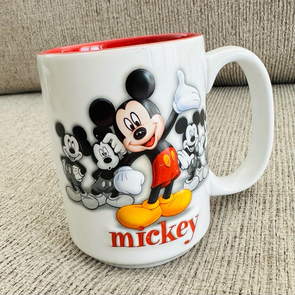 Mickey Mouse Mug with Red Interior